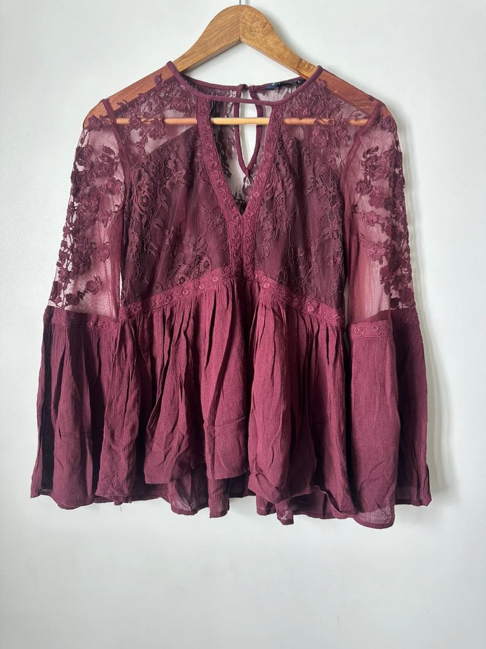 American Eagle Lace Boho Top